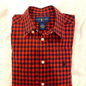 Boys Ralph Lauren bottom up shirt size 5